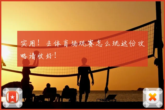 实用！去体育场观赛怎么玩这份攻略请收好！
